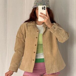 ✨ Vintage Suede Button-Up Jacket ✨